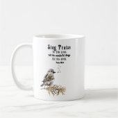 Mug Sing Praise to the Lord Psalm 105:2 Bird Scripture (Gauche)