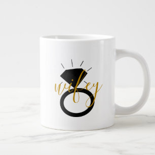Mug - Sing wifey Black Gold