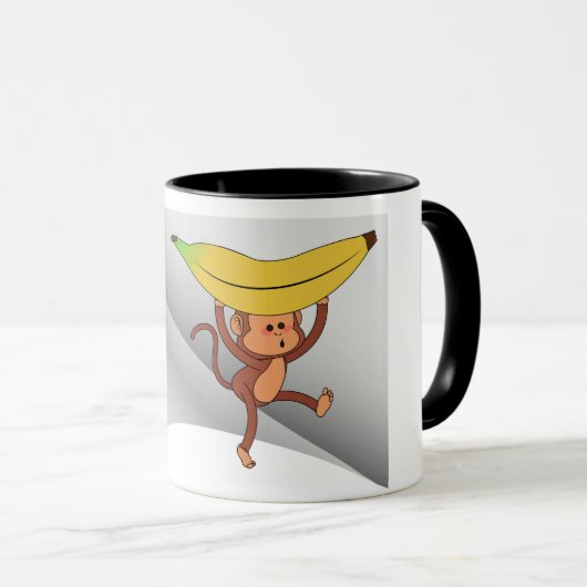 Mug singe à la banane sous le patch (Devant droit)