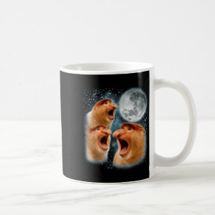 Mug singe à nez long amateur galaxie lune faune animal