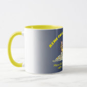 Mug Singe avec un lance-flammes brûler un seau d'argen (Gauche)