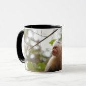 Mug Singe Brown - Capucine face blanc (Devant gauche)