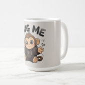 Mug Singe câlin (Devant droit)