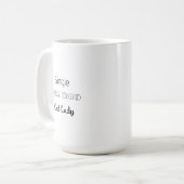 Mug singe Chat lady for trump (Devant gauche)