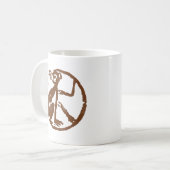 Mug Singe chinois abstrait de zodiaque (Devant gauche)