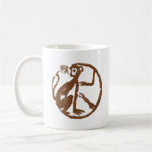 Mug Singe chinois abstrait de zodiaque (Gauche)