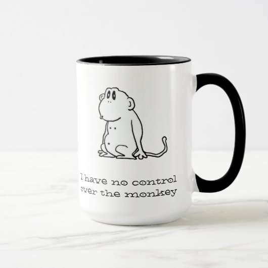 Mug Singe de bande dessinée (Droite)