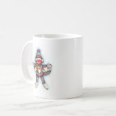 Mug Singe de chaussette - affaires de singe (Devant gauche)