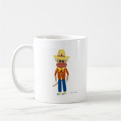 Mug Singe de chaussette de cowboy (Gauche)