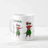 Mug Singe de chaussette de danse polynésienne par le (Devant gauche)