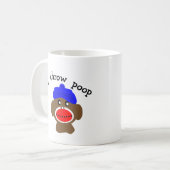 Mug Singe de chaussette "JE JETTE la DUNETTE " (Devant gauche)