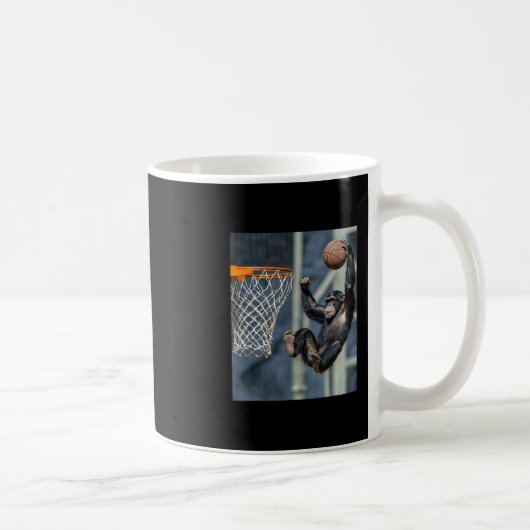 Mug Singe de chimpanzé drôle graphique (Droite)