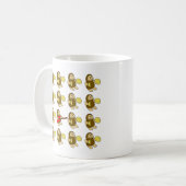 Mug Singe de guitare (Devant gauche)