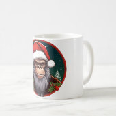 Mug singe de Noël (Devant droit)