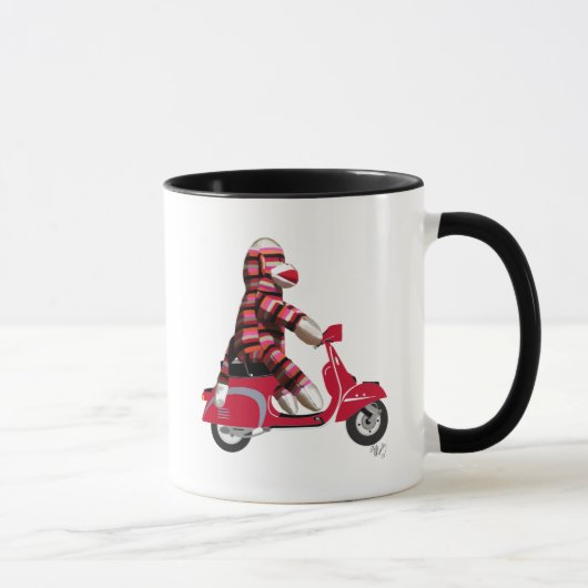 Mug Singe de queue sur cyclomoteur (Droite)