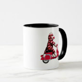Mug Singe de queue sur cyclomoteur (Devant droit)