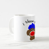 Mug singe d'ock "JE JETTE LA DUNETTE " (Devant gauche)