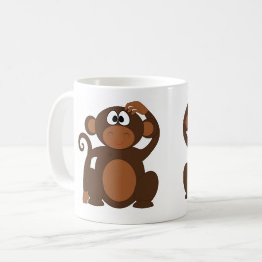 Mug Singe drôle (Devant gauche)