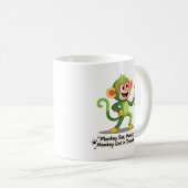 Mug Singe drôle Voir Singe Faire Graphique (Devant droit)
