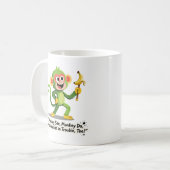 Mug Singe drôle Voir Singe Faire Graphique (Devant gauche)