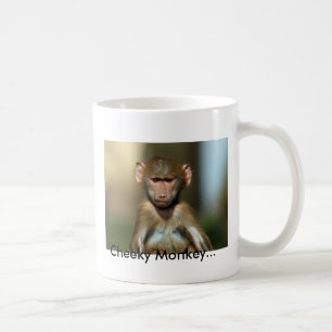 Mug Singe effronté - tasse/tasse mignonnes de babouin