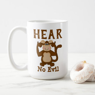 Mug Singe Funny n'entend pas de mal