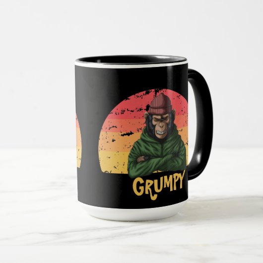 Mug Singe GRUMPY (Devant droit)