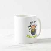 Mug Singe Halloween Joyeux Cauldron Bat (Devant droit)