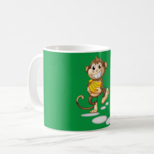 Mug singe heureux (Devant gauche)