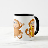 Mug Singe heureux (Devant droit)