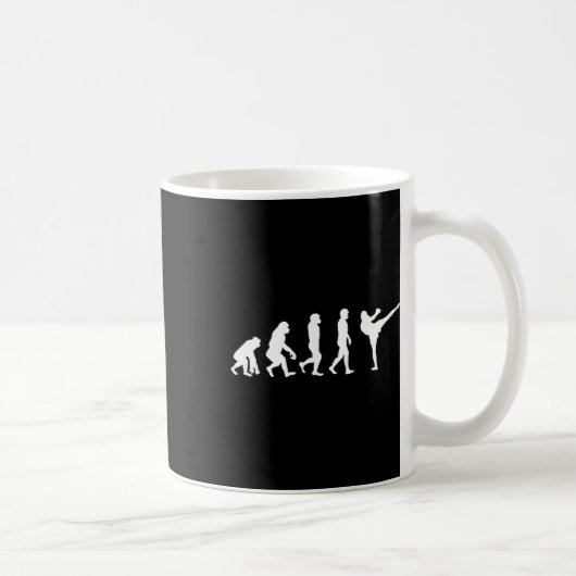 Mug Singe humain drôle d'évolution de gorille Karaté B (Droite)