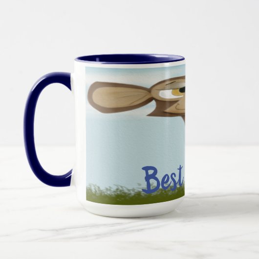 Mug Singe idiot et coccinelles (Gauche)