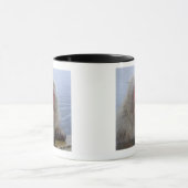 Mug Singe japonais de neige dans le hotspring (Centre)