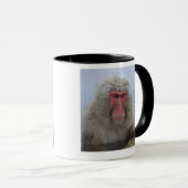 Mug Singe japonais de neige dans le hotspring (Devant droit)