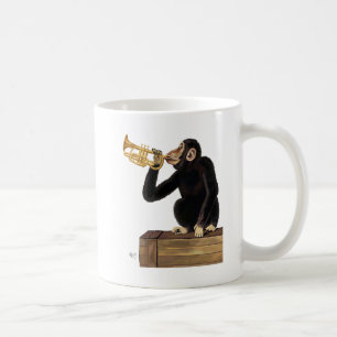Mug Singe jouant la trompette 2