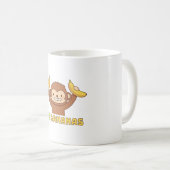 Mug Singe Mignon Va Bananes Doodle (Devant droit)