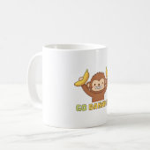 Mug Singe Mignon Va Bananes Doodle (Devant gauche)