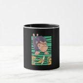 Mug Singe Mignonne Avec Bananes (Centre)