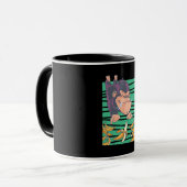 Mug Singe Mignonne Avec Bananes (Devant gauche)
