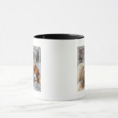 Mug Singe nez retroussé doré père avec bébé (Centre)