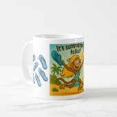 Mug Singe Portant des nageoires (Devant gauche)