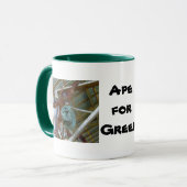 Mug Singe pour le vert (Devant gauche)