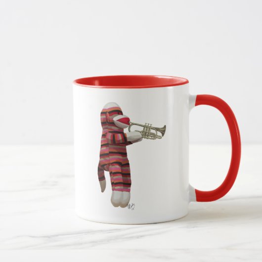 Mug Singe-Sock Jouer Trumpet (Droite)