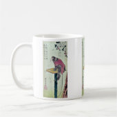 Mug Singe sur des fleurs de cerisier par Ando, (Gauche)