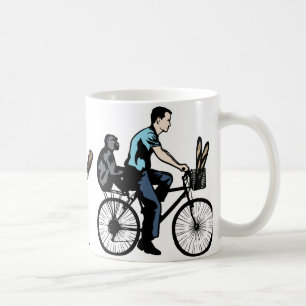 Mug Singe sur le vélo