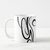 Mug Singe tribal noir et blanc (Gauche)
