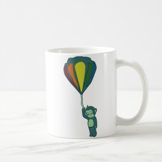 Mug singe volant : montgolfière (Droite)