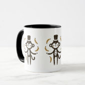 Mug Singe Whimsical Jongler Bananes (Devant gauche)