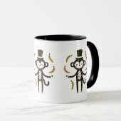 Mug Singe Whimsical Jongler Bananes (Devant droit)