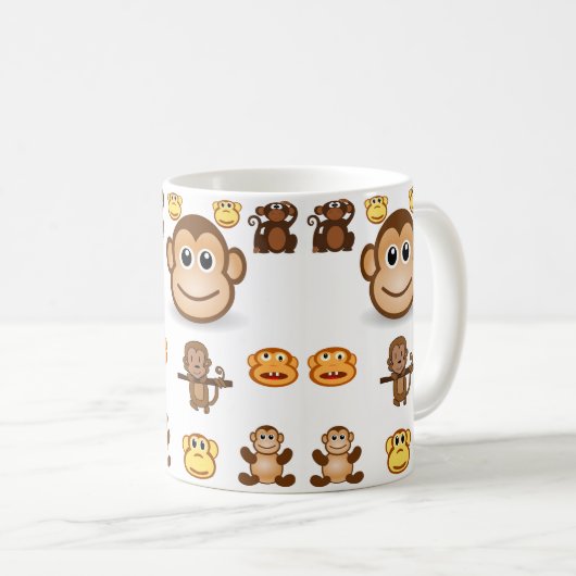 Mug singes (Devant droit)